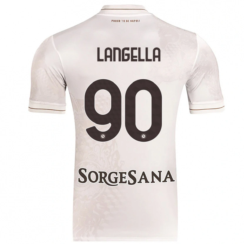 Danxen Dětské Gabriella Langella #90 Šampaňská Hnědá Daleko Hráčské Dresy 2025/26 Dres