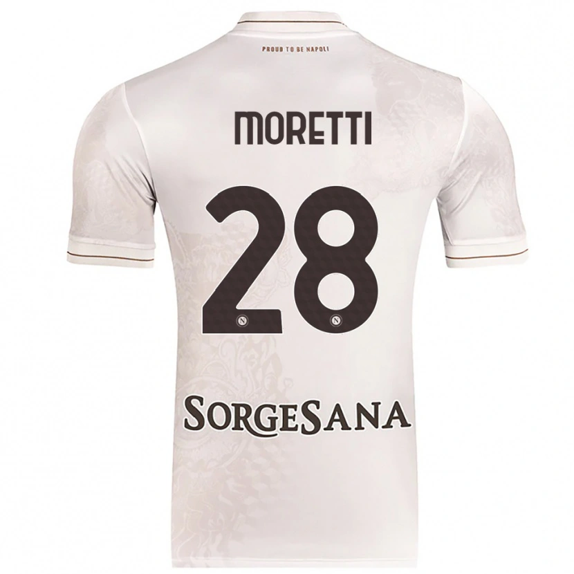 Danxen Dětské Ginevra Moretti #28 Šampaňská Hnědá Daleko Hráčské Dresy 2025/26 Dres