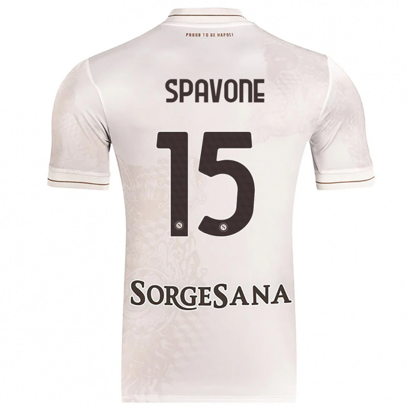 Danxen Dětské Alessandro Spavone #15 Šampaňská Hnědá Daleko Hráčské Dresy 2025/26 Dres