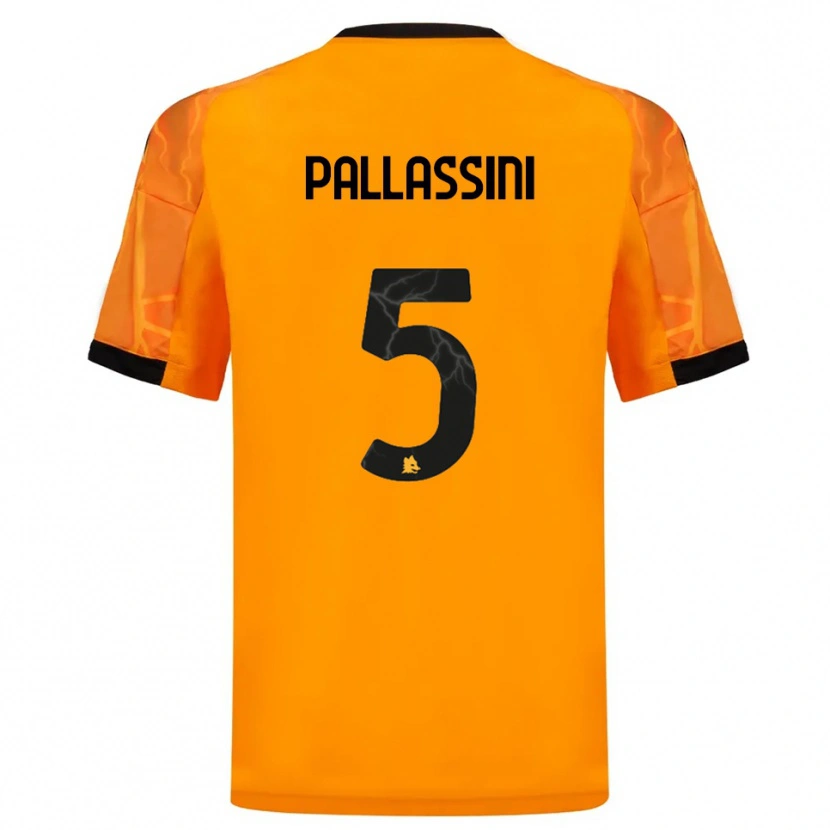 Danxen Dětské Luca Pallassini #5 Oranžová Černá Daleko Hráčské Dresy 2025/26 Dres
