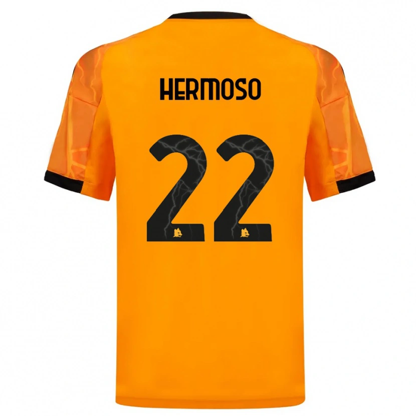 Danxen Dětské Mario Hermoso #22 Oranžová Černá Daleko Hráčské Dresy 2025/26 Dres