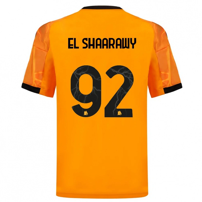 Danxen Dětské Stephan El Shaarawy #92 Oranžová Černá Daleko Hráčské Dresy 2025/26 Dres