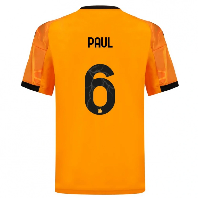 Danxen Dětské Daniele Paul #6 Oranžová Černá Daleko Hráčské Dresy 2025/26 Dres