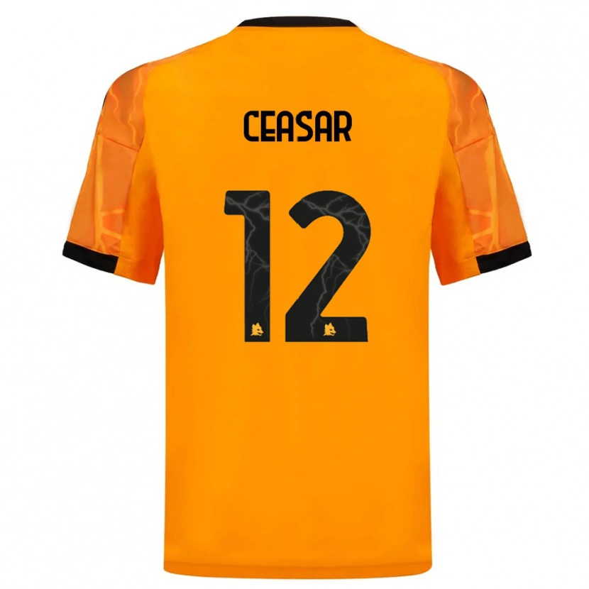 Danxen Dětské Camelia Ceasar #12 Oranžová Černá Daleko Hráčské Dresy 2025/26 Dres