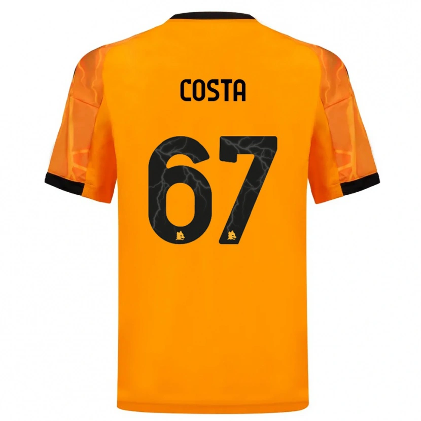 Danxen Dětské João Costa #67 Oranžová Černá Daleko Hráčské Dresy 2025/26 Dres