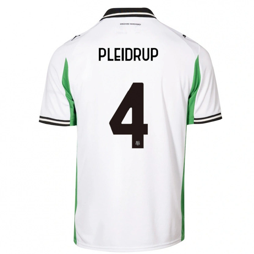 Danxen Dětské Caroline Pleidrup Gram #4 Bílá Zelená Černá Daleko Hráčské Dresy 2025/26 Dres