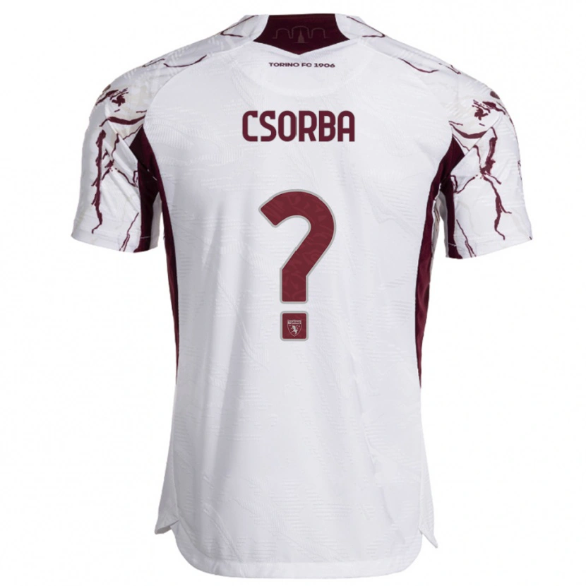 Danxen Dětské Noel Csorba #0 Bílá Burgundská Daleko Hráčské Dresy 2025/26 Dres