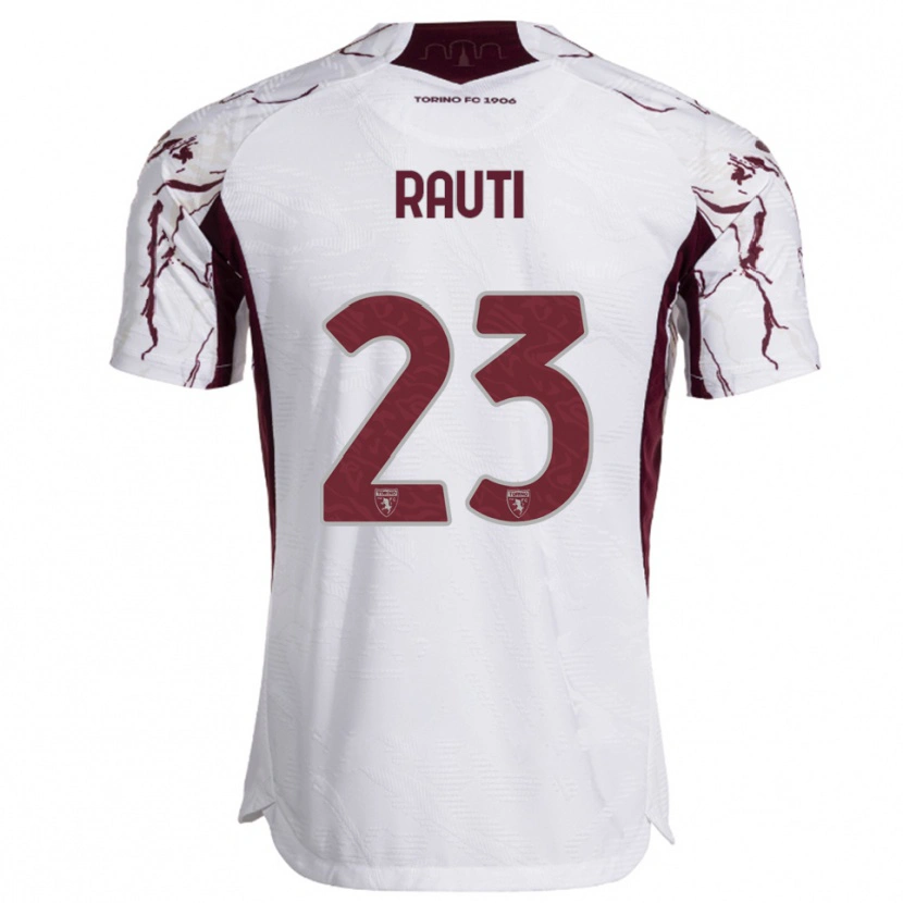 Danxen Dětské Nicola Rauti #23 Bílá Burgundská Daleko Hráčské Dresy 2025/26 Dres