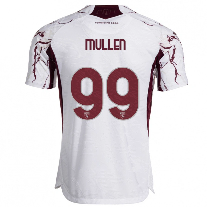 Danxen Dětské Senan Mullen #99 Bílá Burgundská Daleko Hráčské Dresy 2025/26 Dres
