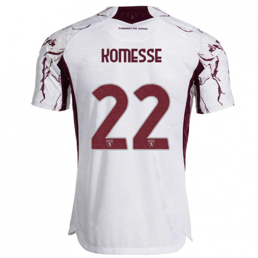Danxen Dětské Josias Sabone #22 Bílá Burgundská Daleko Hráčské Dresy 2025/26 Dres