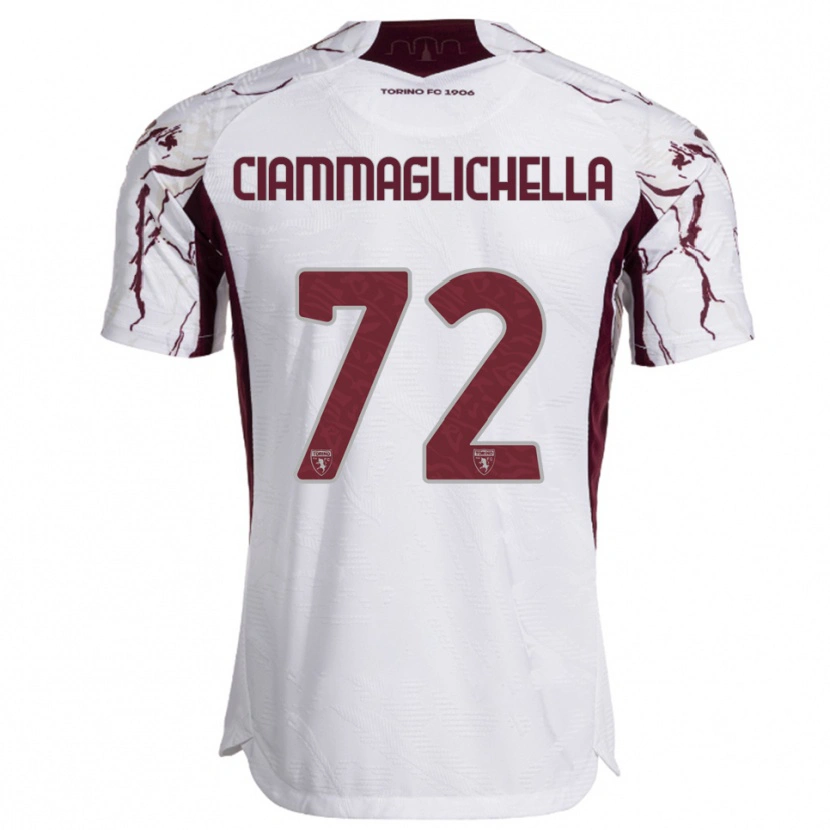 Danxen Dětské Aaron Ciammaglichella #72 Bílá Burgundská Daleko Hráčské Dresy 2025/26 Dres