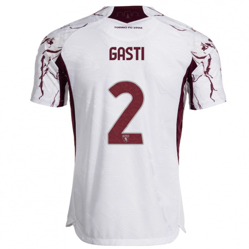 Danxen Dětské Habtamu Gasti #2 Bílá Burgundská Daleko Hráčské Dresy 2025/26 Dres
