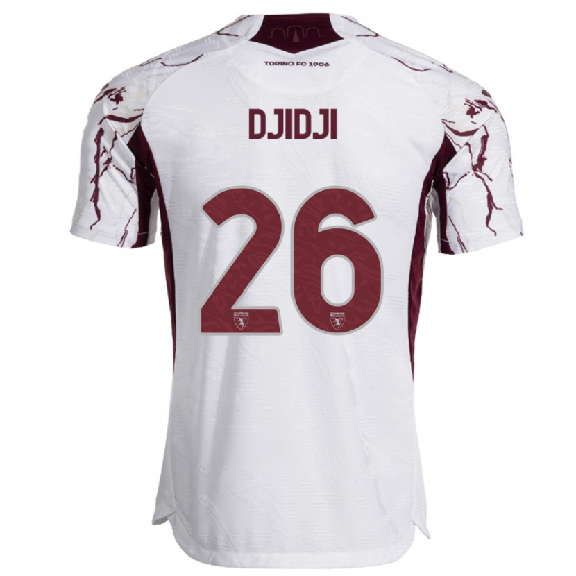 Danxen Dětské Koffi Djidji #26 Bílá Burgundská Daleko Hráčské Dresy 2025/26 Dres