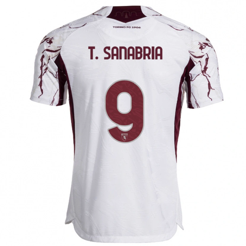 Danxen Dětské Antonio Sanabria #9 Bílá Burgundská Daleko Hráčské Dresy 2025/26 Dres