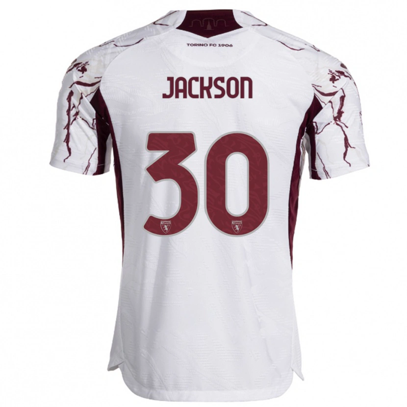 Danxen Dětské Michael Jackson #30 Bílá Burgundská Daleko Hráčské Dresy 2025/26 Dres
