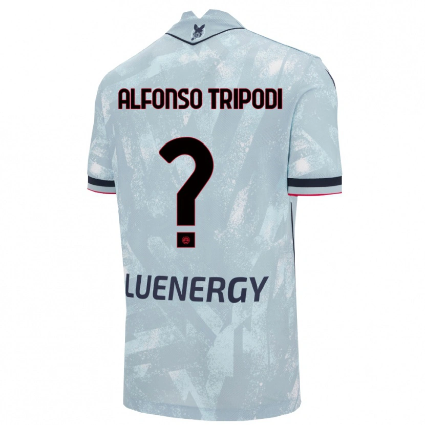 Danxen Dětské Leonardo Alfonso Tripodi #0 Světle Modrá Černá Daleko Hráčské Dresy 2025/26 Dres
