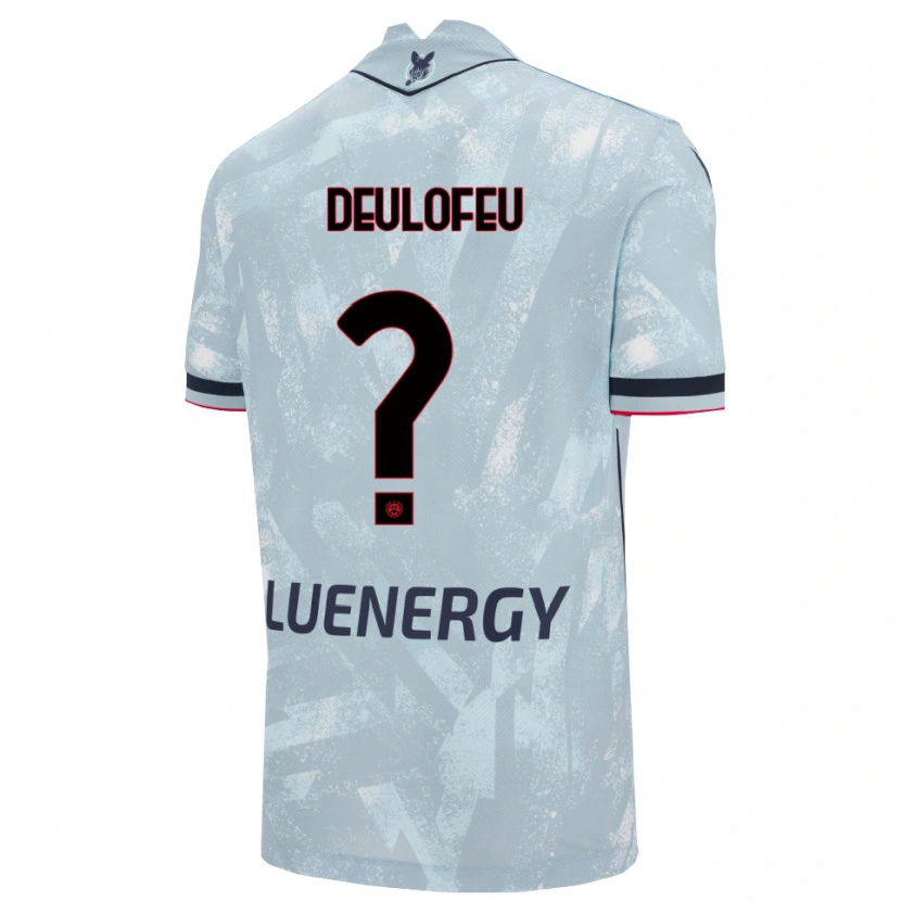 Danxen Dětské Gerard Deulofeu #0 Světle Modrá Černá Daleko Hráčské Dresy 2025/26 Dres
