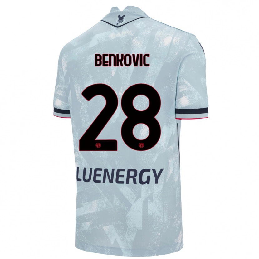 Danxen Dětské Filip Benkovic #28 Světle Modrá Černá Daleko Hráčské Dresy 2025/26 Dres
