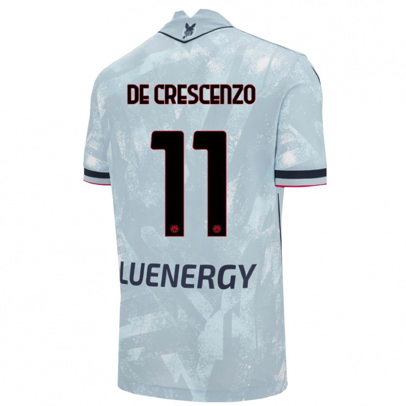 Danxen Dětské Marco De Crescenzo #11 Světle Modrá Černá Daleko Hráčské Dresy 2025/26 Dres