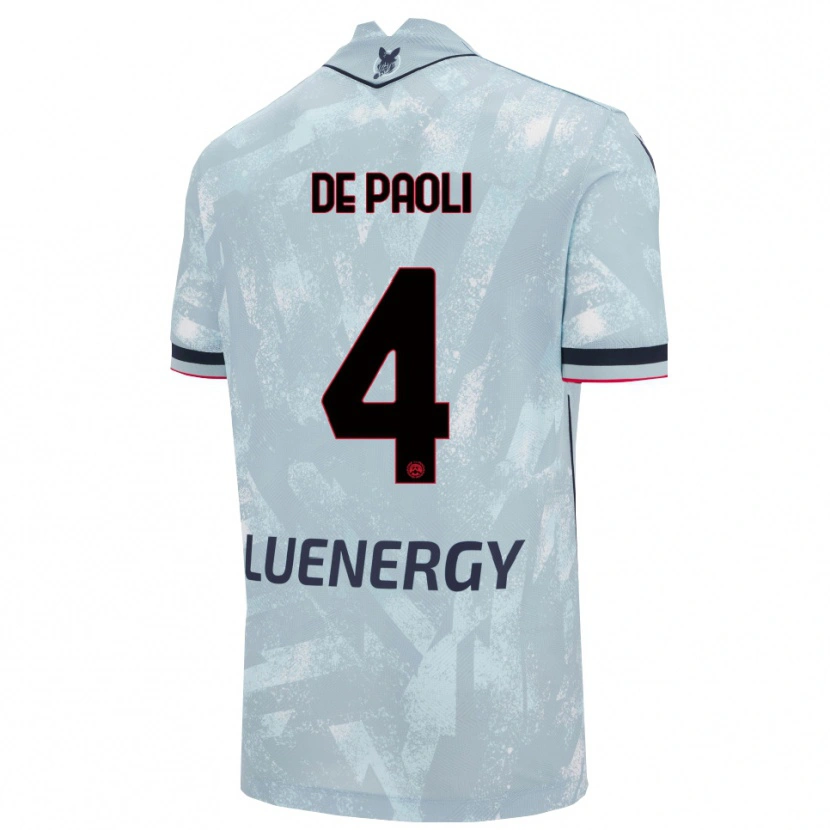 Danxen Dětské Cristiano De Paoli #4 Světle Modrá Černá Daleko Hráčské Dresy 2025/26 Dres
