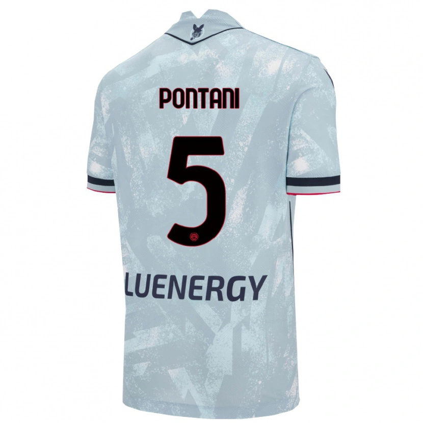 Danxen Dětské Leonardo Pontani #5 Světle Modrá Černá Daleko Hráčské Dresy 2025/26 Dres