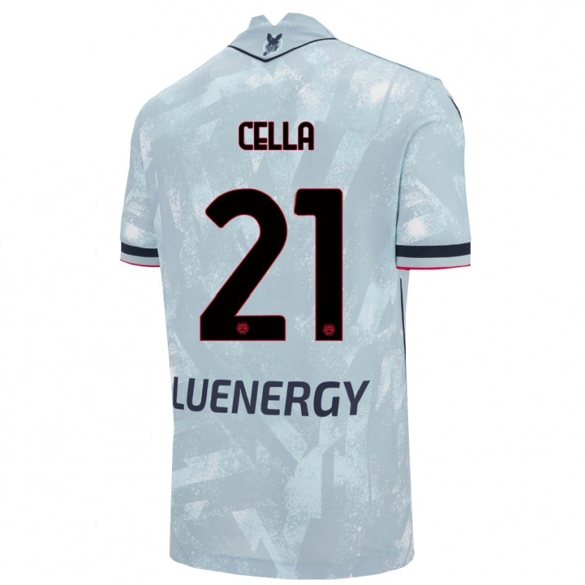 Danxen Dětské Leonardo Cella #21 Světle Modrá Černá Daleko Hráčské Dresy 2025/26 Dres