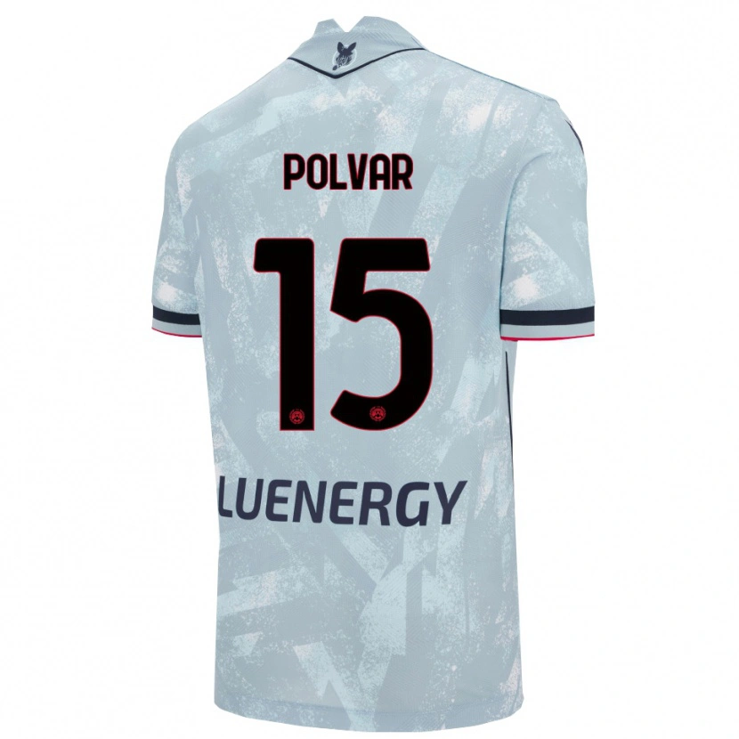 Danxen Dětské Francesco Polvar #15 Světle Modrá Černá Daleko Hráčské Dresy 2025/26 Dres
