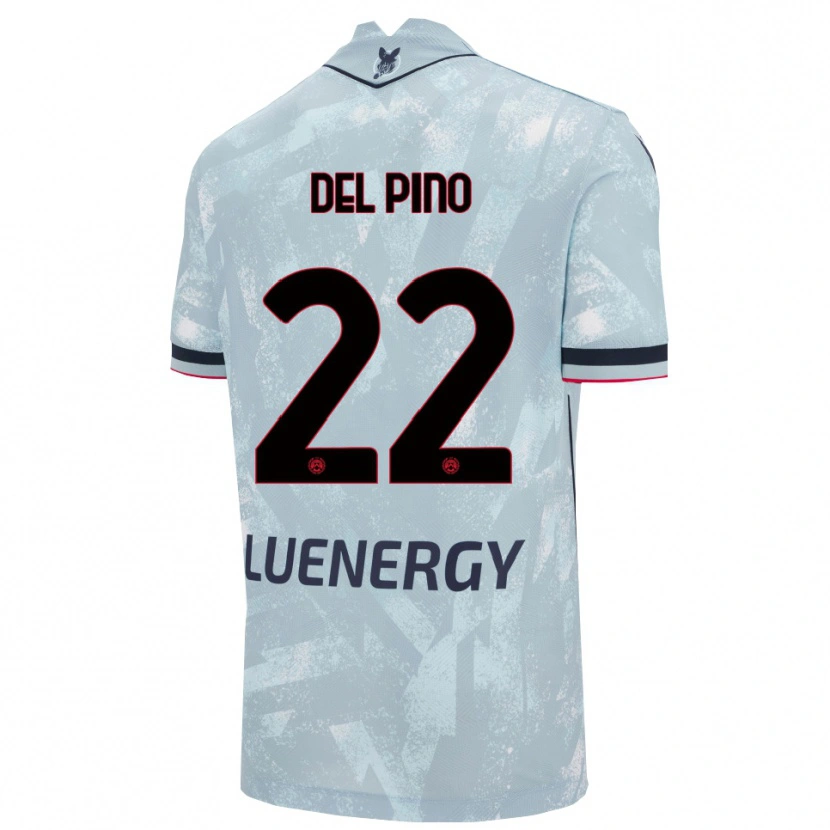 Danxen Dětské Lorenzo Del Pino #22 Světle Modrá Černá Daleko Hráčské Dresy 2025/26 Dres