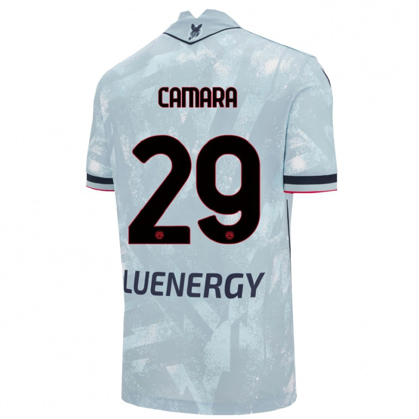 Danxen Dětské Abdoulaye Camara #29 Světle Modrá Černá Daleko Hráčské Dresy 2025/26 Dres