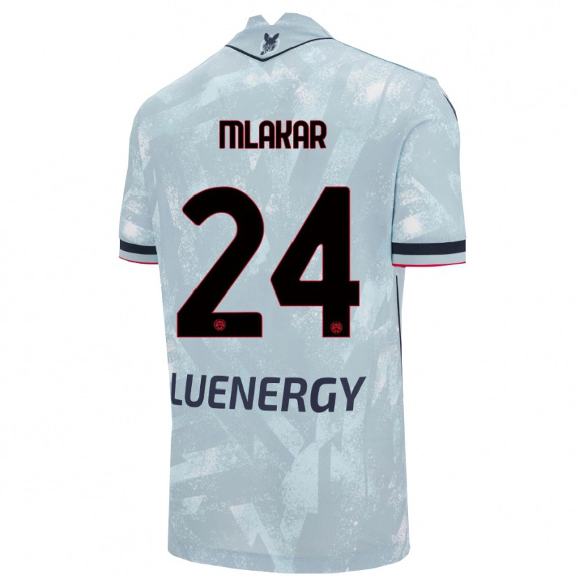 Danxen Dětské Lorenzo Mlakar #24 Světle Modrá Černá Daleko Hráčské Dresy 2025/26 Dres