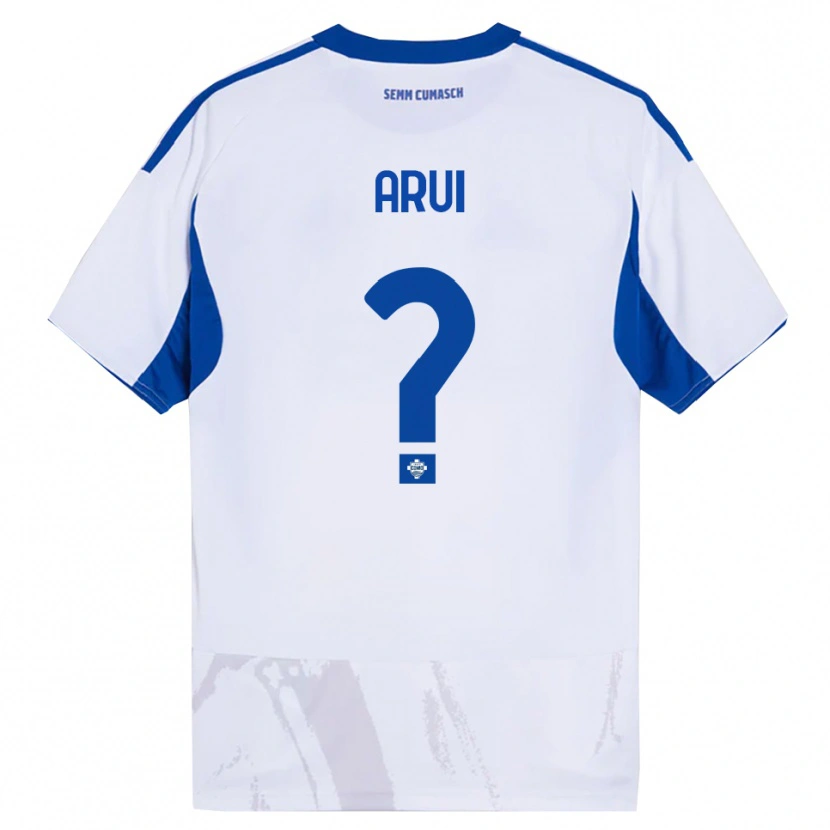 Danxen Dětské Stefano Arui #0 Bílá Modrá Daleko Hráčské Dresy 2025/26 Dres