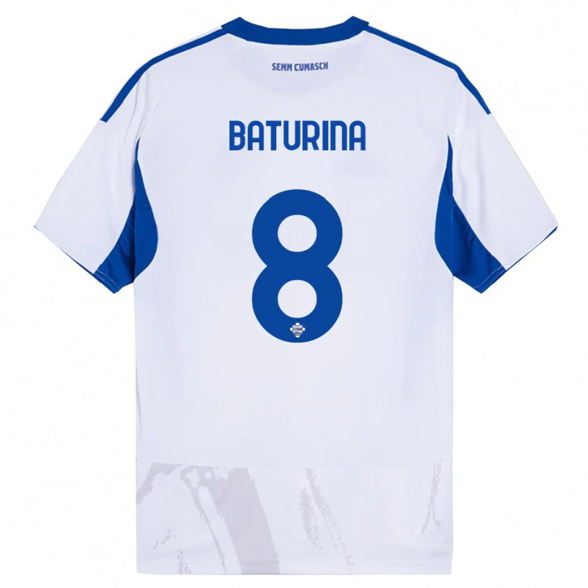 Danxen Dětské Martin Baturina #8 Bílá Modrá Daleko Hráčské Dresy 2025/26 Dres