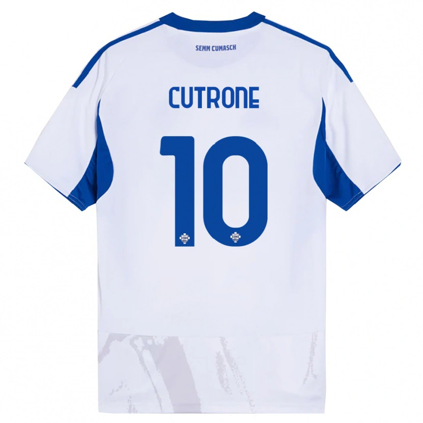 Danxen Dětské Patrick Cutrone #10 Bílá Modrá Daleko Hráčské Dresy 2025/26 Dres