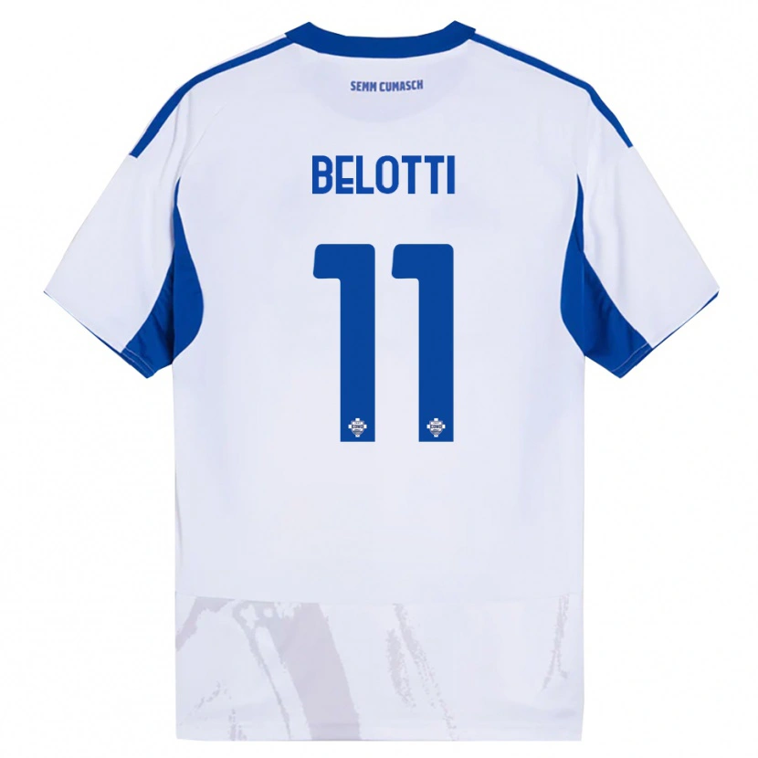Danxen Dětské Andrea Belotti #11 Bílá Modrá Daleko Hráčské Dresy 2025/26 Dres