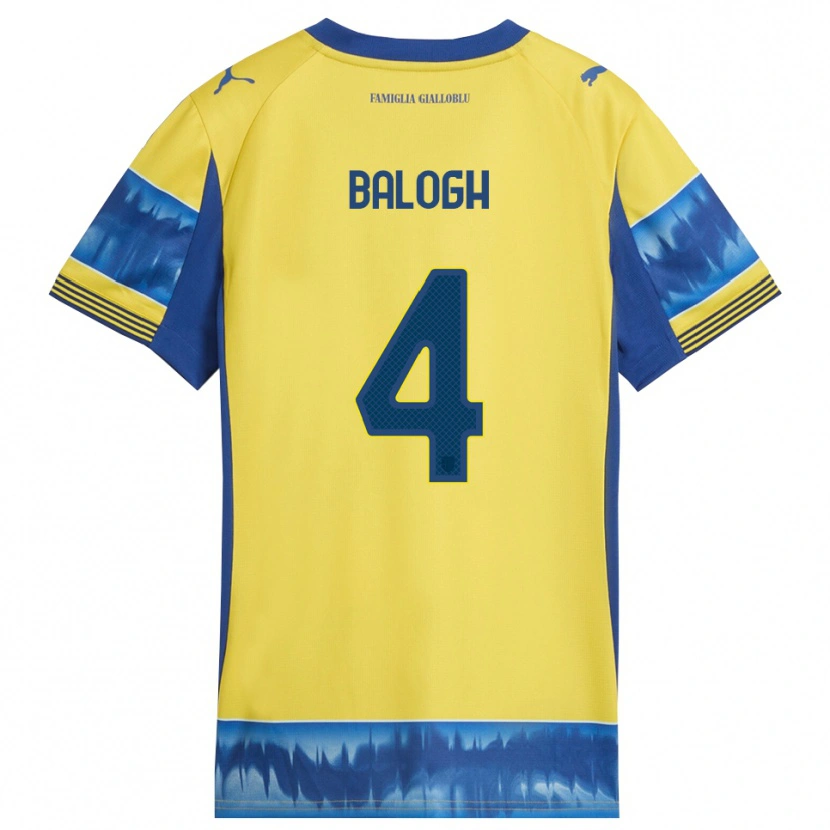 Danxen Dětské Botond Balogh #4 Žlutá Modrá Daleko Hráčské Dresy 2025/26 Dres