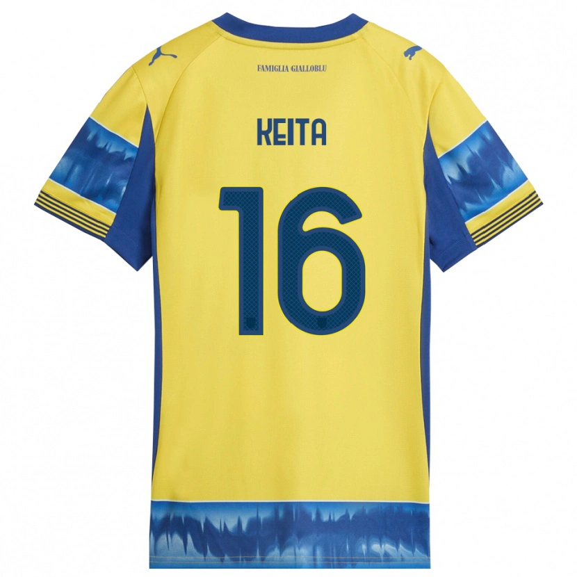 Danxen Dětské Mandela Keita #16 Žlutá Modrá Daleko Hráčské Dresy 2025/26 Dres