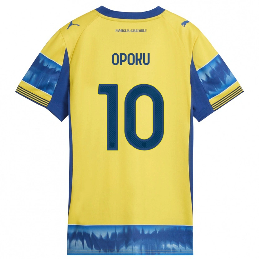 Danxen Dětské Mama Opoku #10 Žlutá Modrá Daleko Hráčské Dresy 2025/26 Dres