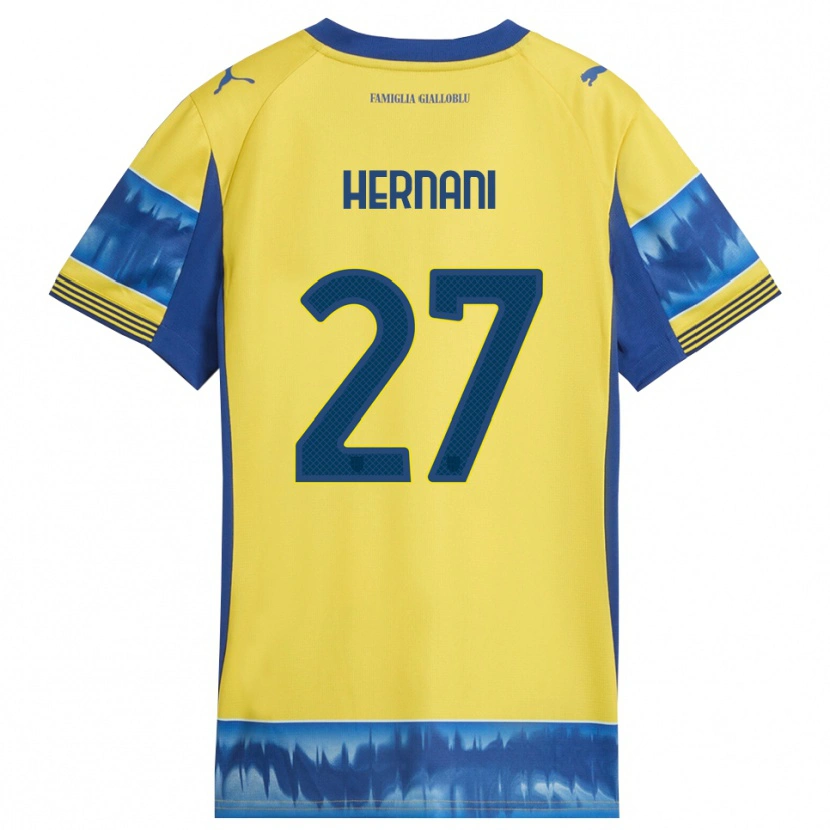 Danxen Dětské Hernani #27 Žlutá Modrá Daleko Hráčské Dresy 2025/26 Dres