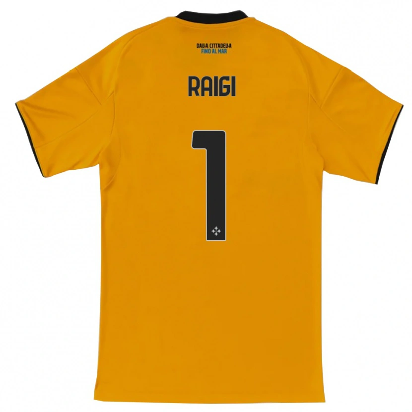 Danxen Dětské Francesco Raigi #1 Oranžová Modrá Daleko Hráčské Dresy 2025/26 Dres