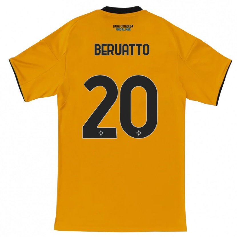 Danxen Dětské Pietro Beruatto #20 Oranžová Modrá Daleko Hráčské Dresy 2025/26 Dres