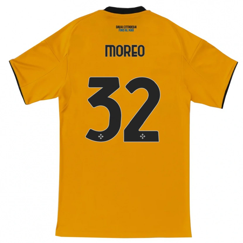 Danxen Dětské Stefano Moreo #32 Oranžová Modrá Daleko Hráčské Dresy 2025/26 Dres