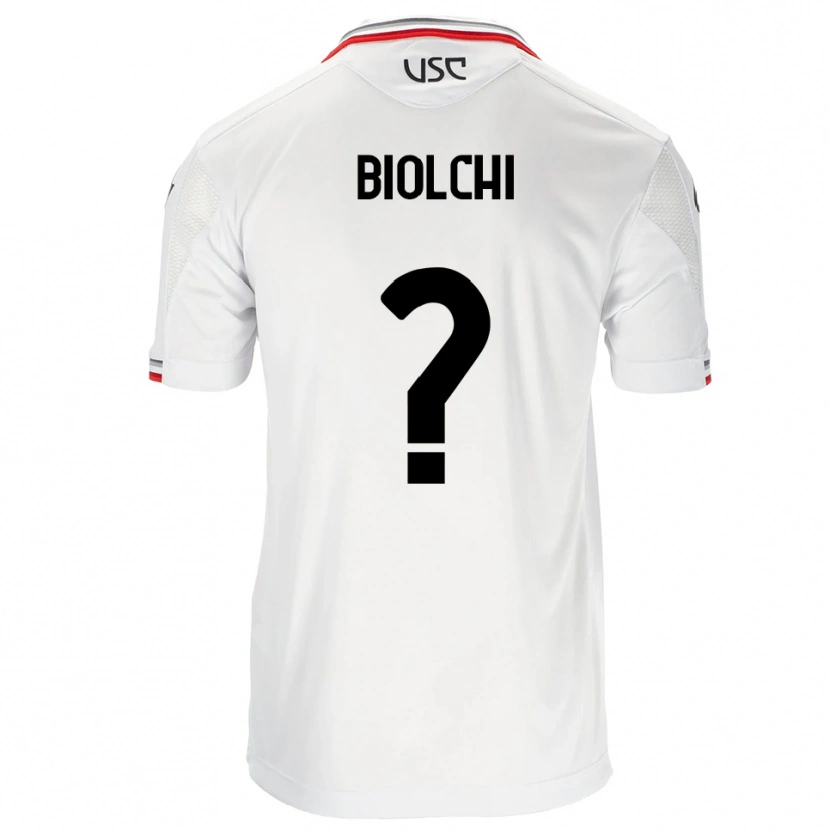 Danxen Dětské Pietro Biolchi #0 Bílá Červená Daleko Hráčské Dresy 2025/26 Dres