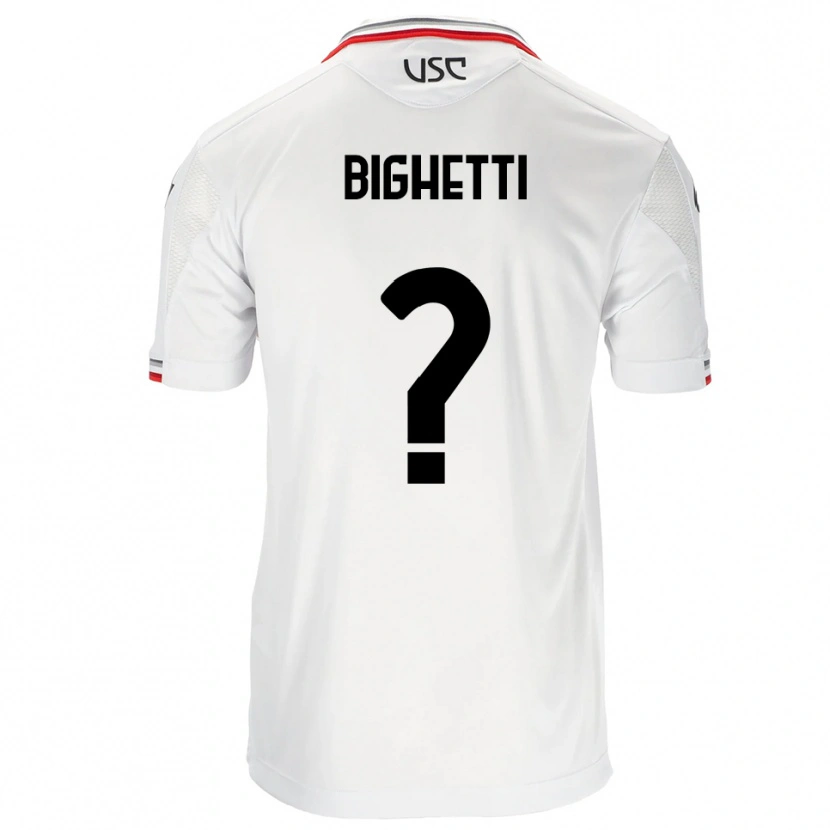 Danxen Dětské Paolo Bighetti #0 Bílá Červená Daleko Hráčské Dresy 2025/26 Dres