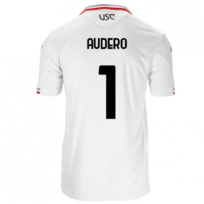 Danxen Dětské Emil Audero #1 Bílá Červená Daleko Hráčské Dresy 2025/26 Dres