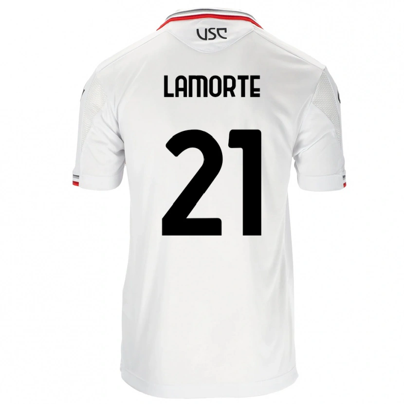 Danxen Dětské Alessandro Lamorte #21 Bílá Červená Daleko Hráčské Dresy 2025/26 Dres