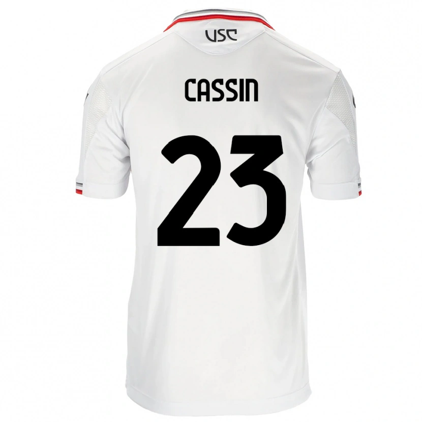 Danxen Dětské Marco Cassin #23 Bílá Červená Daleko Hráčské Dresy 2025/26 Dres