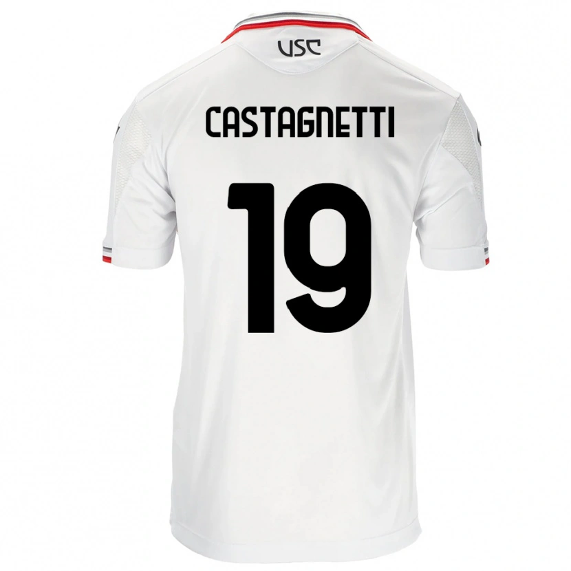 Danxen Dětské Michele Castagnetti #19 Bílá Červená Daleko Hráčské Dresy 2025/26 Dres