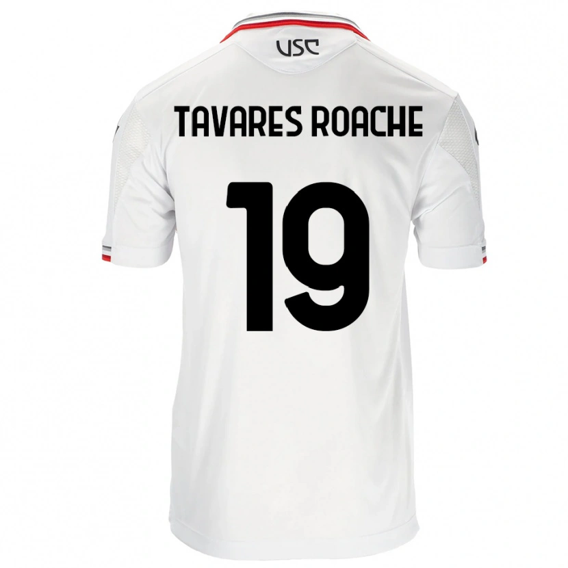 Danxen Dětské Carter Tavares Roache #19 Bílá Červená Daleko Hráčské Dresy 2025/26 Dres