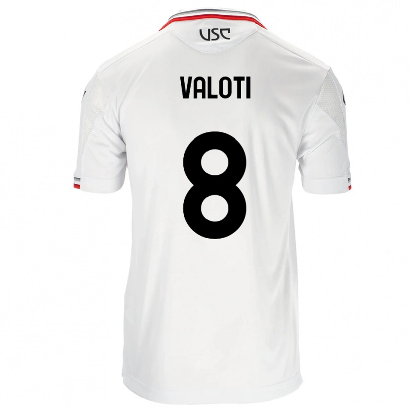 Danxen Dětské Mattia Valoti #8 Bílá Červená Daleko Hráčské Dresy 2025/26 Dres