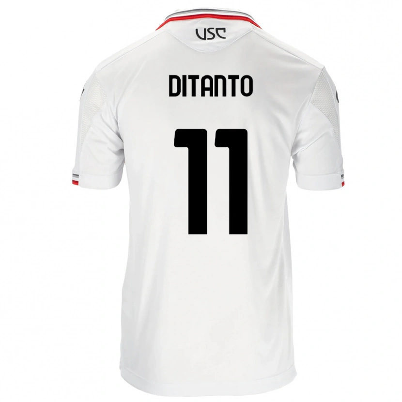 Danxen Dětské Tiziano Ditanto #11 Bílá Červená Daleko Hráčské Dresy 2025/26 Dres